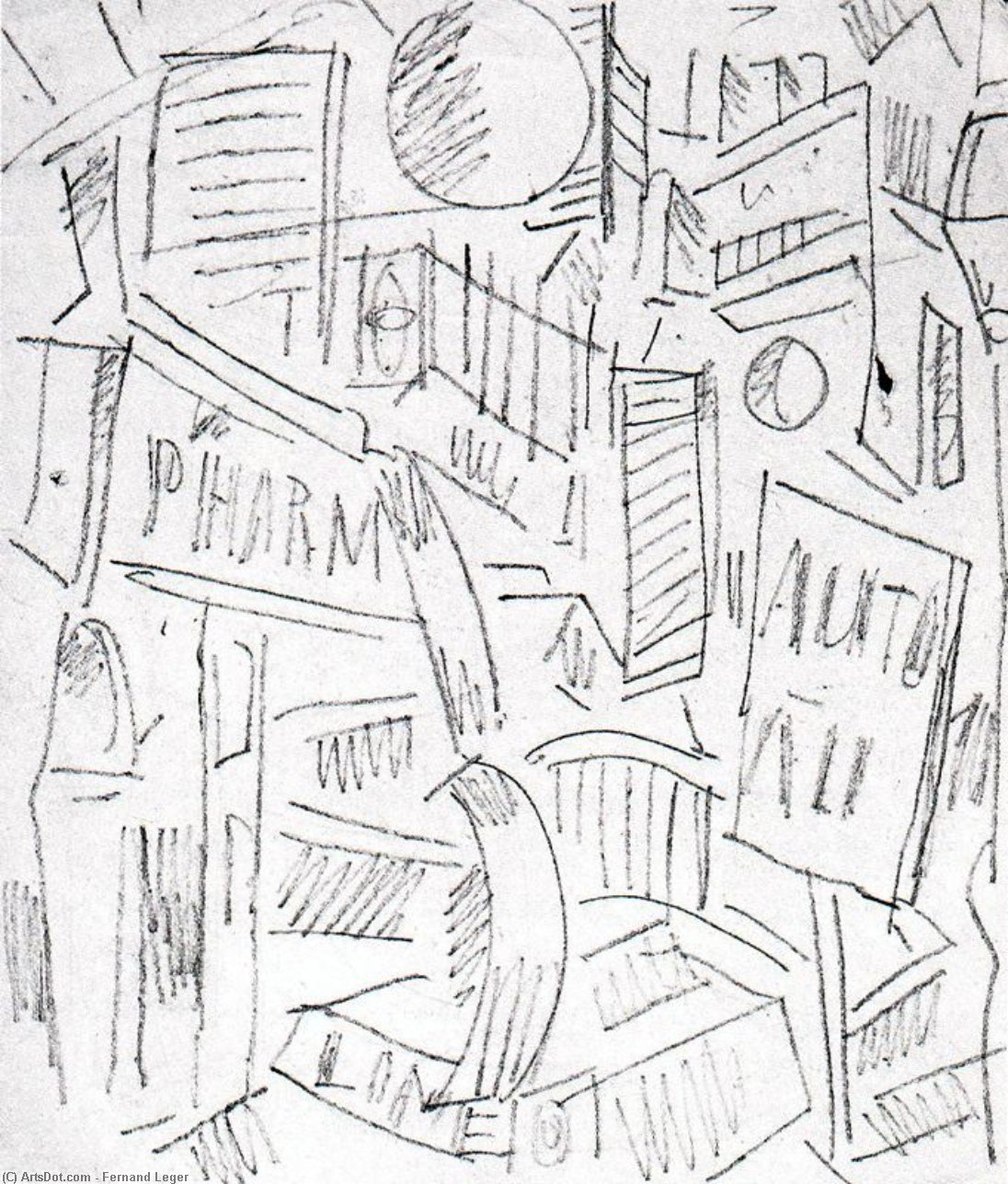 Zeichnung Von Vorne — Fernand Léger