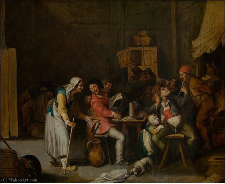 The Female Beggar In The Tavern — Willem Van Herp