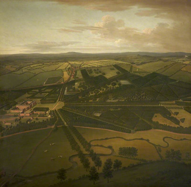 A Bird's Eye View Of Dunham Massey From The Southwest — John Harris