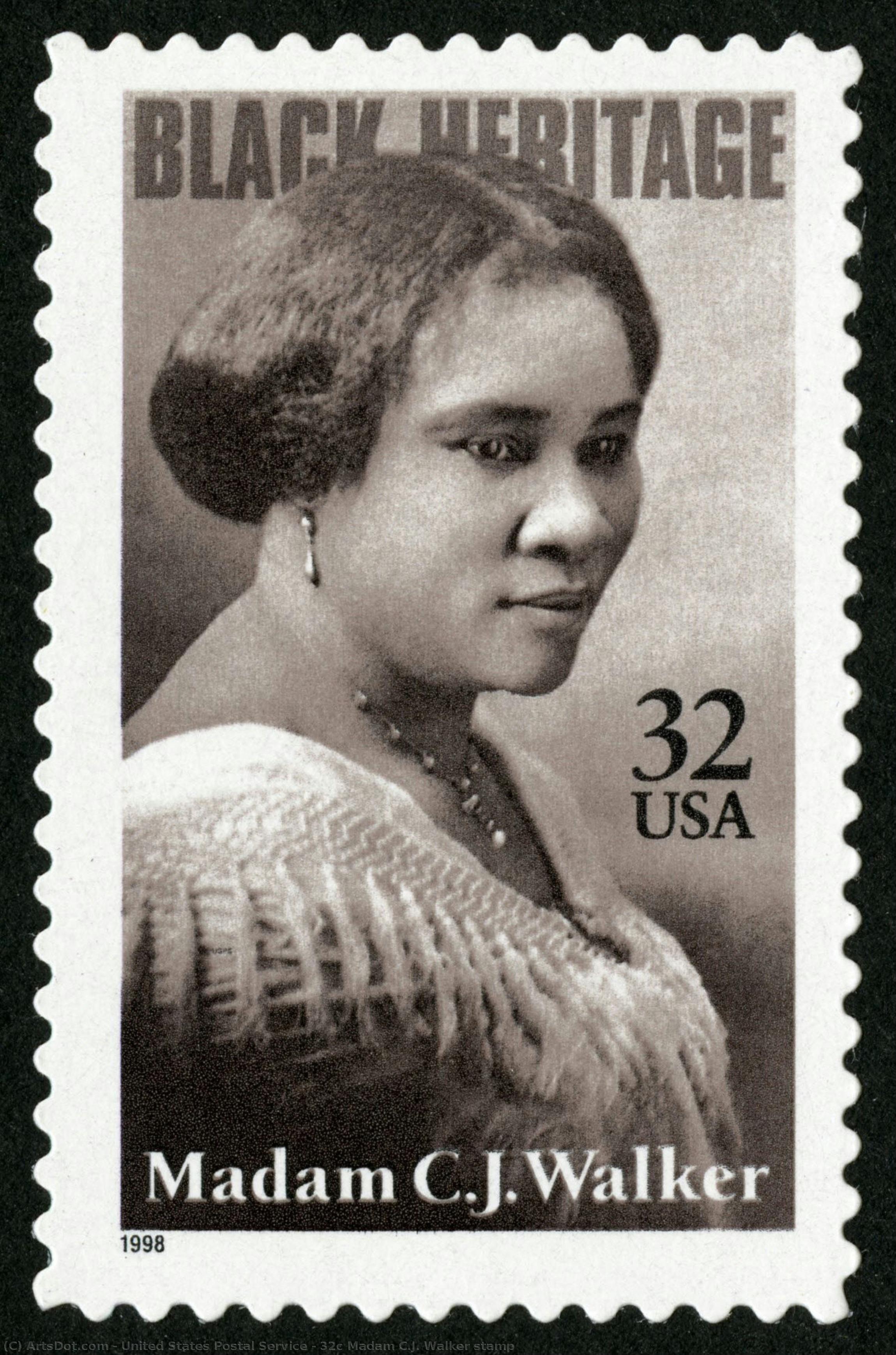 32c Madam C.j. Walker Stamp — United States Postal Service