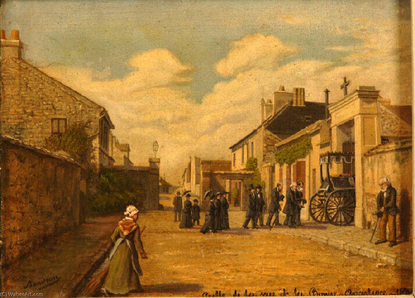 La Grille De La Rue De Bonne Aventure (près Du Cimetière De Montreuil) — Baudran Auguste Alexandre