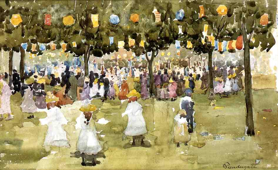 Central Park, New York City, July 4th — Maurice Brazil Prendergast