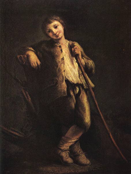 Pastorello In Piedi. . Rovigno, Museo Del Seminario. — Pietro Longhi