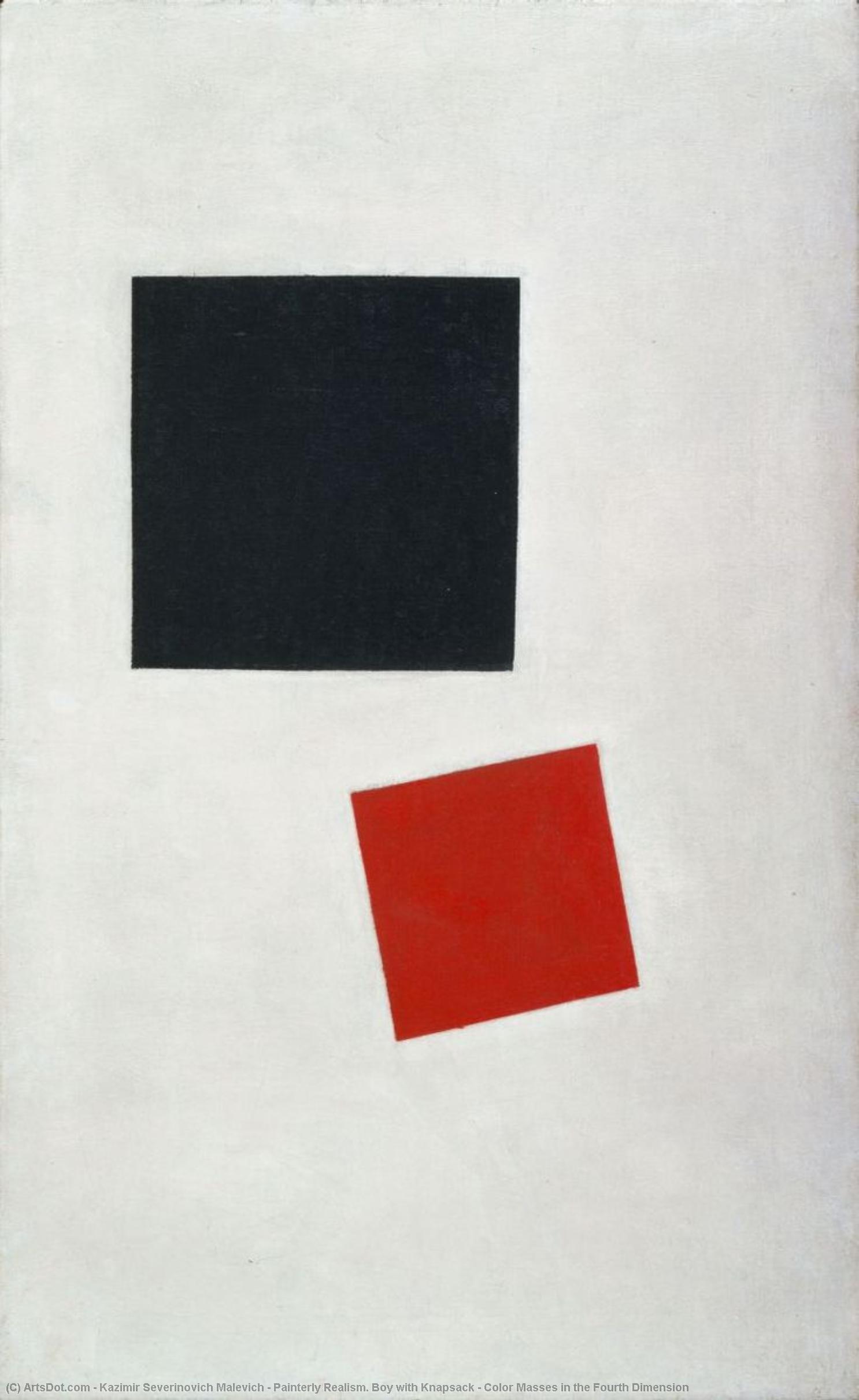 Painterly Realism. Boy With Knapsack - Color Masses In The Fourth Dimension — カジミール・マレーヴィチ