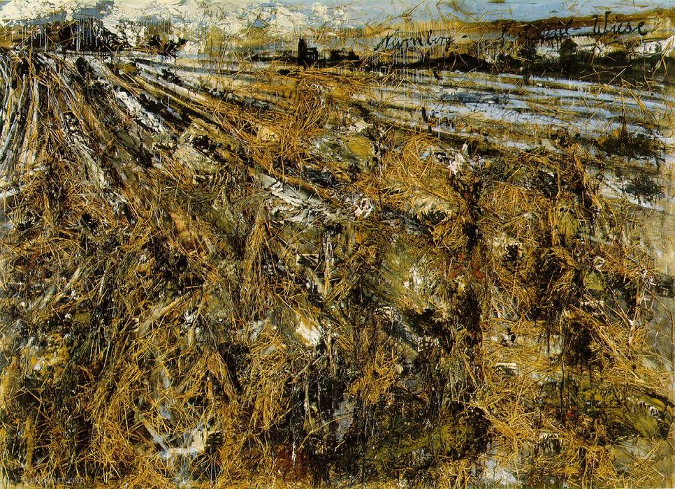 Nuremberg, (320 Kb)_ Acrylic, Emulsion, And Stra (1982) — Anselm Kiefer