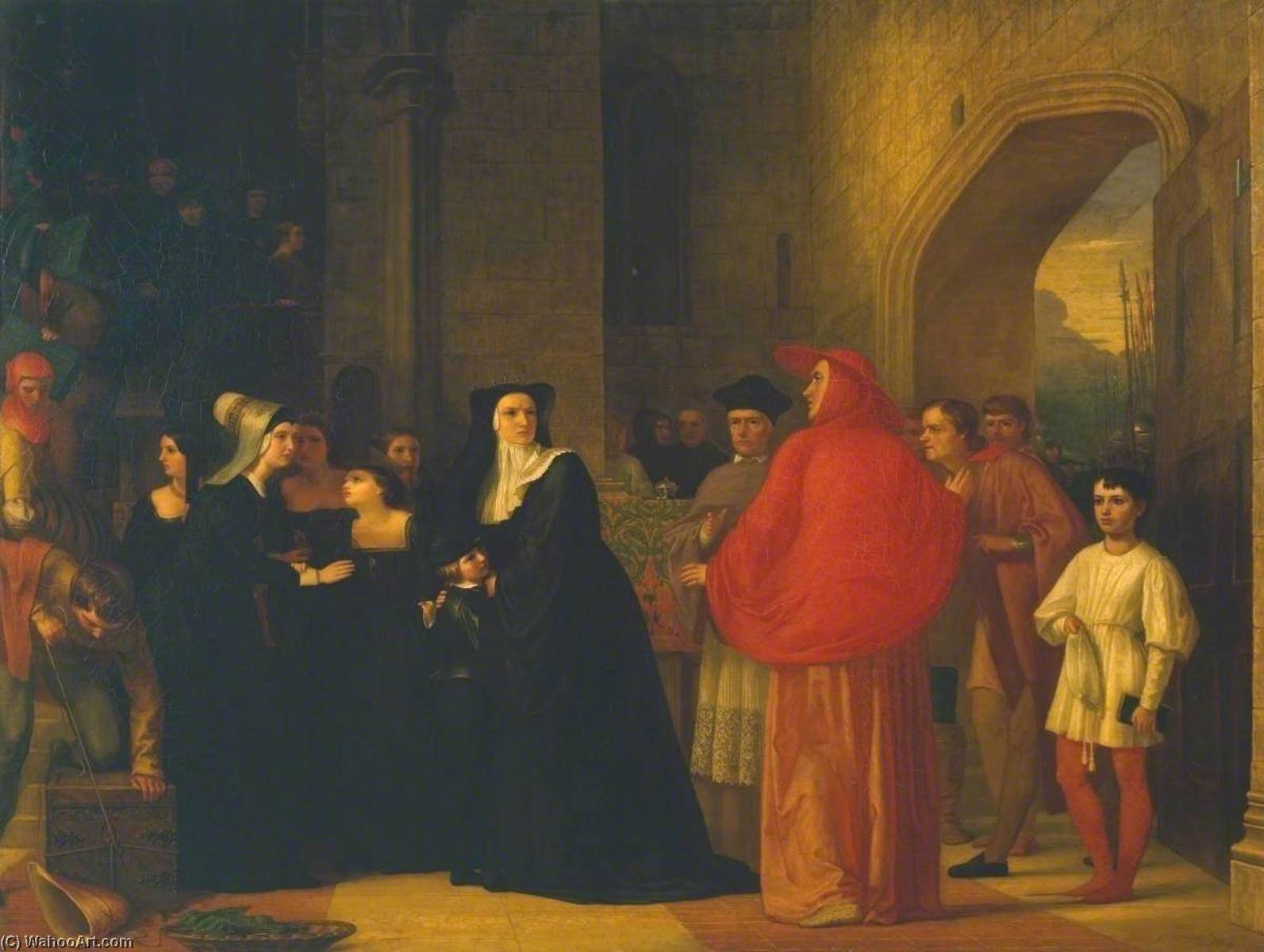 Cardinal Bourchier Urges The Widow Of Edward Iv To Let Her Son Out Of Sanctuary — John Zephaniah Bell