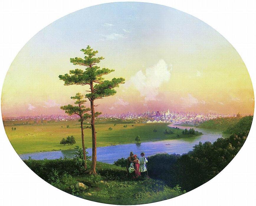 View Of Moscow From Sparrow Hills — Ivan Konstantinovich Aivazovsky