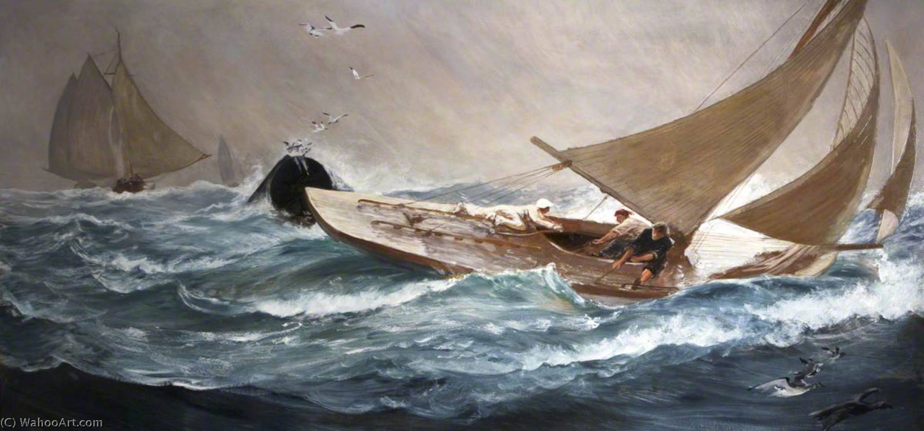 Winning The Cup — Charles Napier Hemy