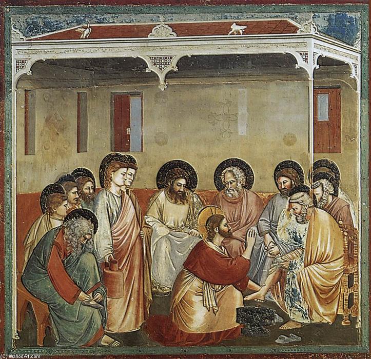 No. 30 Escenas De La Vida De Cristo: 14. El Lavado De Pies — Giotto Di Bondone