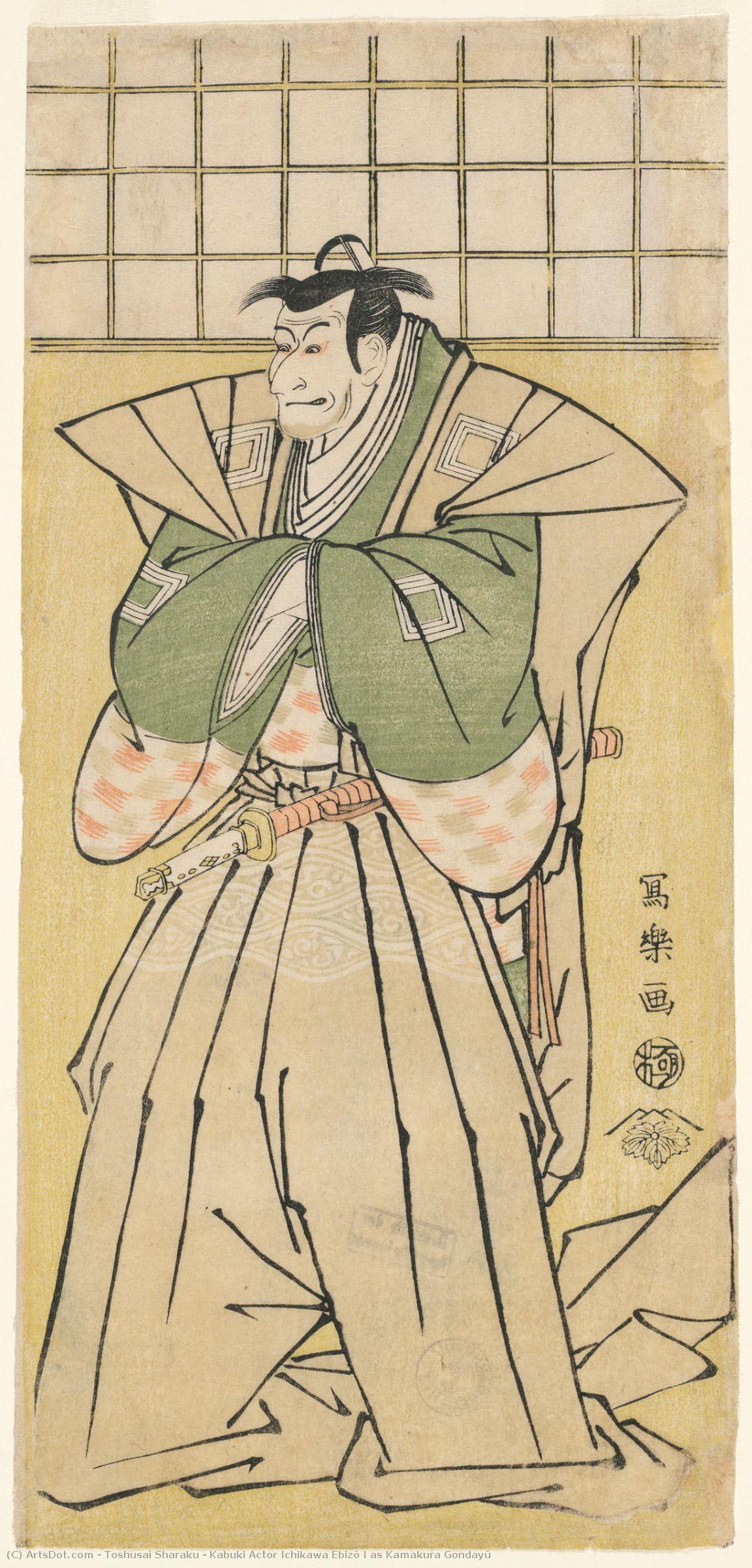 Kabuki Actor Ichikawa Ebizō I As Kamakura Gondayū — Toshusai Sharaku