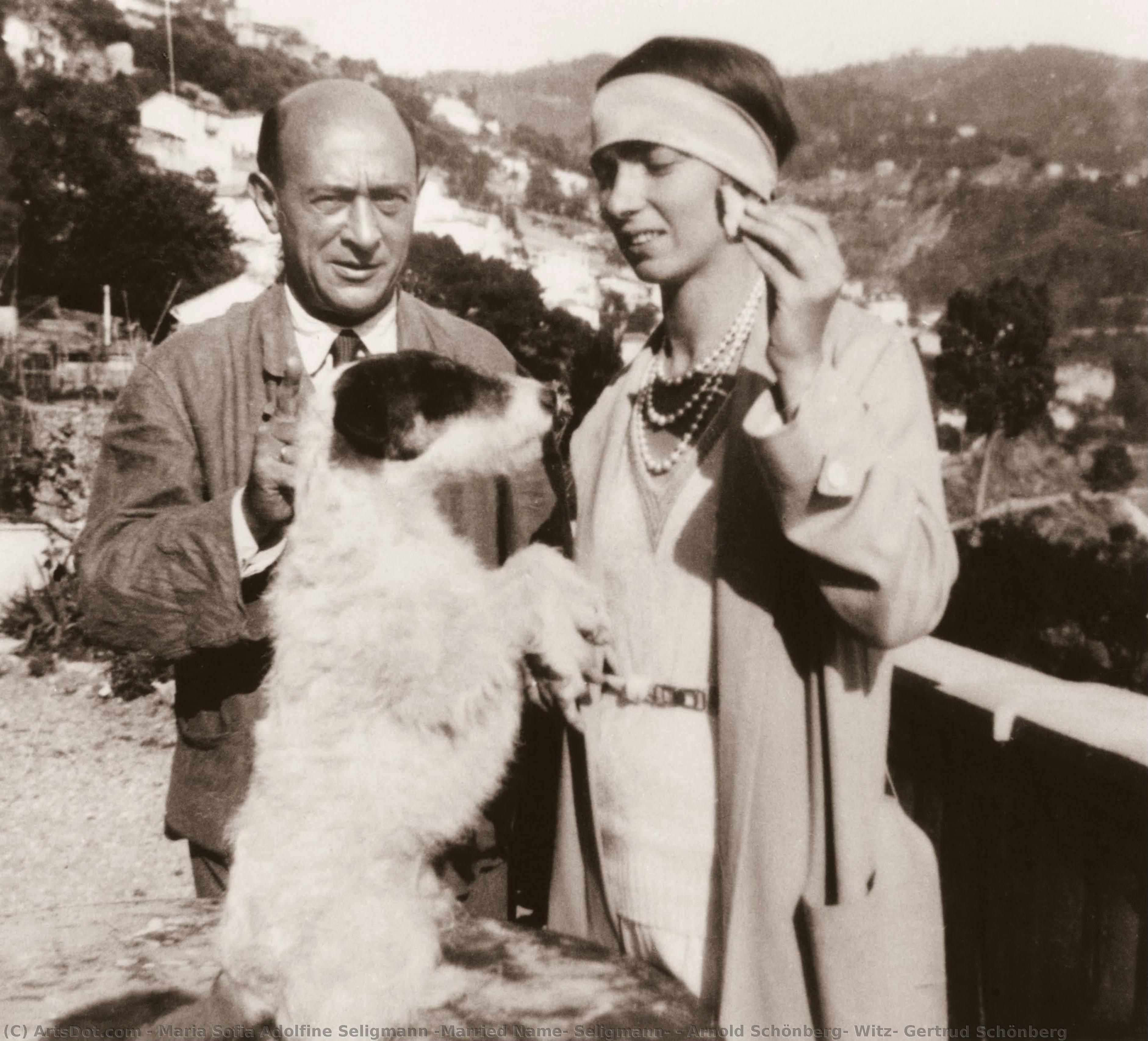 Arnold Schönberg, Witz, Gertrud Schönberg — Maria Sofia Adolfine Seligmann (married Name, Seligmann)