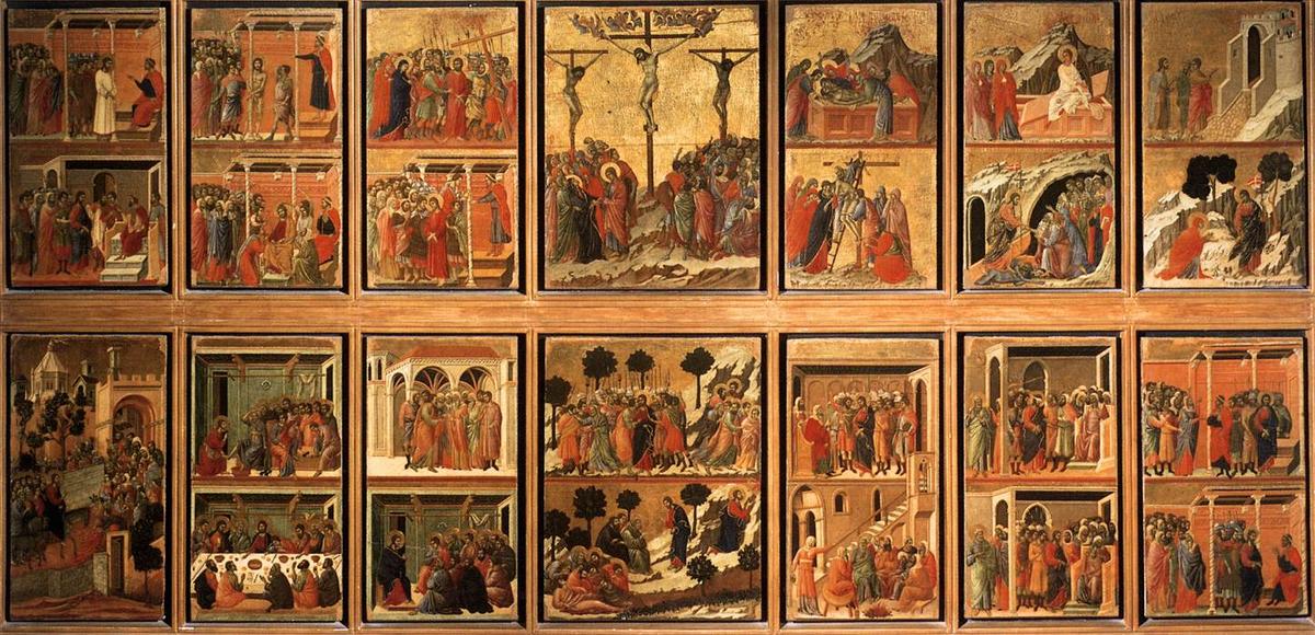 Geschichten Von Der Passion (maestà, Rückseite) — Duccio Di Buoninsegna