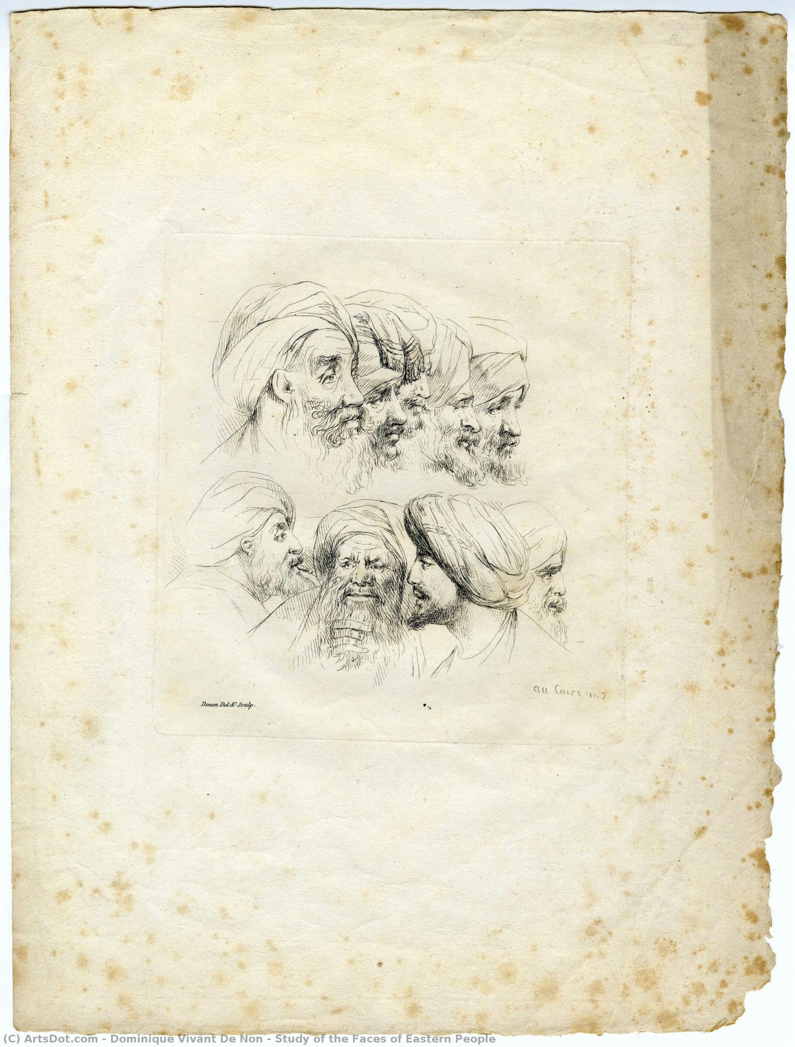 Study Of The Faces Of Eastern People — Dominique Vivant De Non