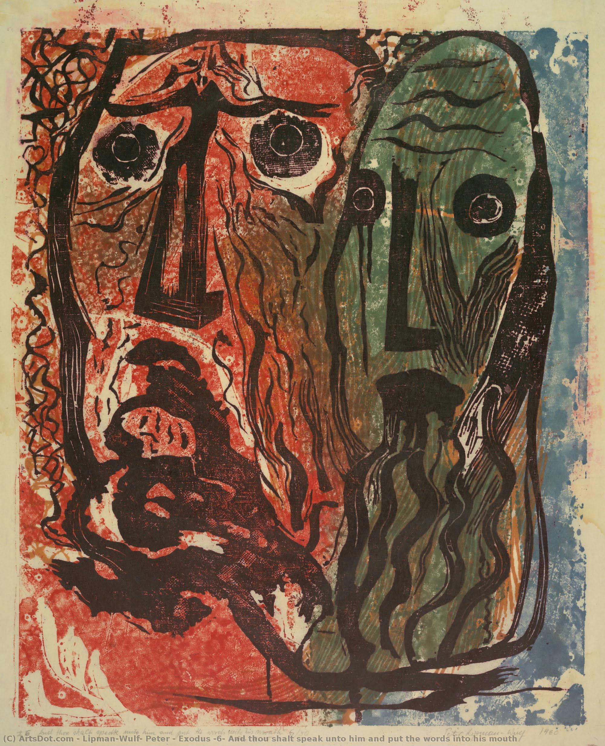 Exodus #6, And Thou Shalt Speak Unto Him And Put The Words Into His Mouth — Peter Lipman-wulf