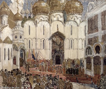A Square In The Moscow Kremlin — Aleksandr Jakovlevic Golovin
