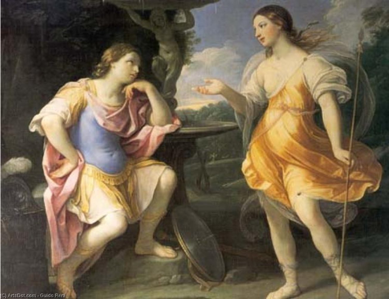 Encounter Of Bradamante And Fiordispina — Reni Guido (le Guide)