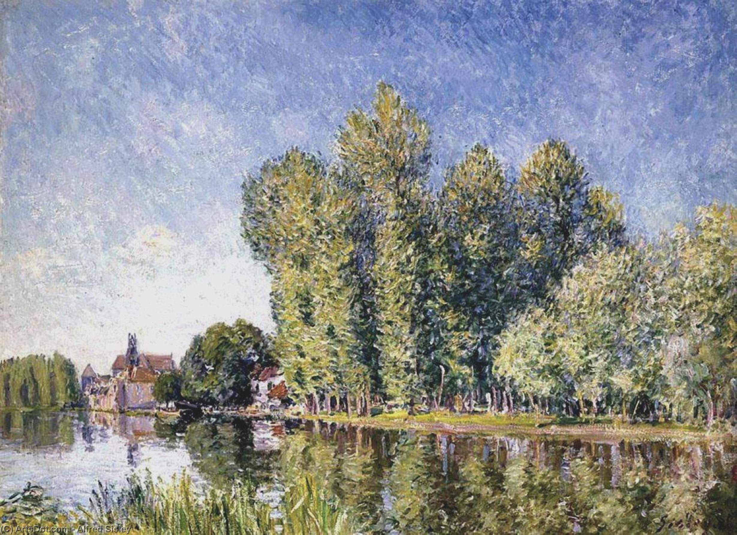 The Loing At Moret 1 — Alfred Sisley
