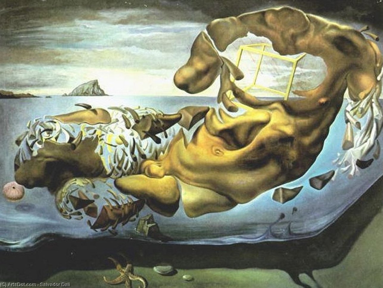 Rhinocerotische Zersetzung Des Illissus Von Phidias, 1954 — Salvador Dalí