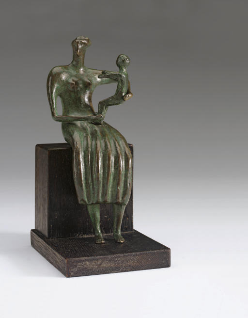 Mother And Child; Uncrossed Feet — Henry Moore