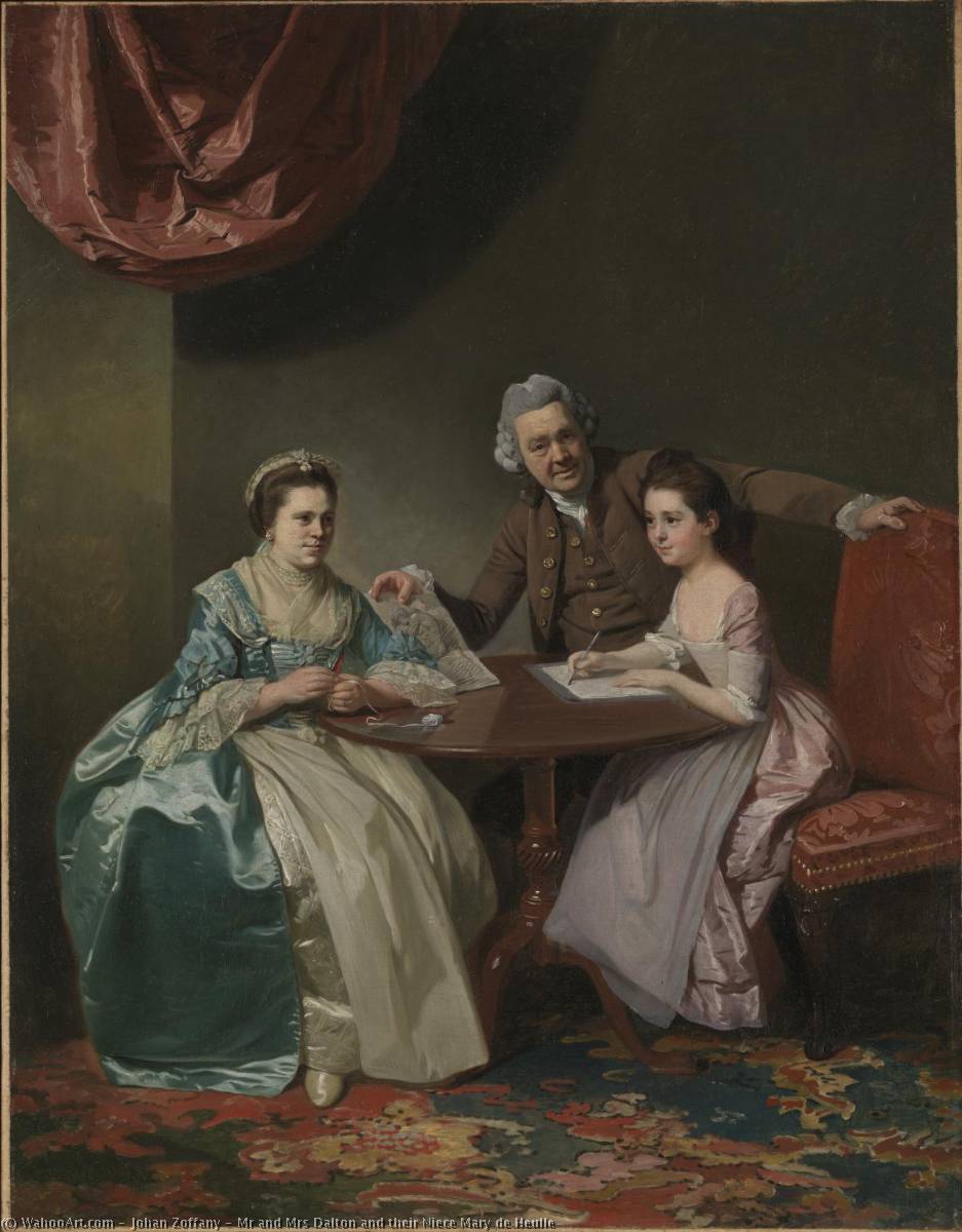 Mr And Mrs Dalton And Their Niece Mary De Heulle — Johann Zoffany