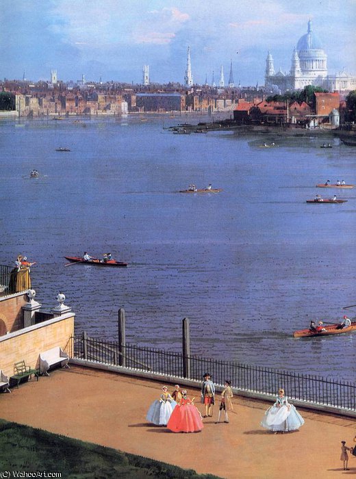 Etto View On The Thames Sun — Canaletto