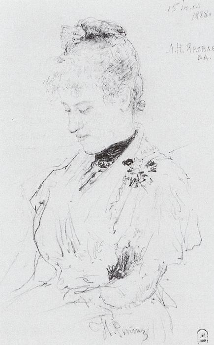 Portrait Of L.n. Yakovleva — Ilya Yefimovich Repin