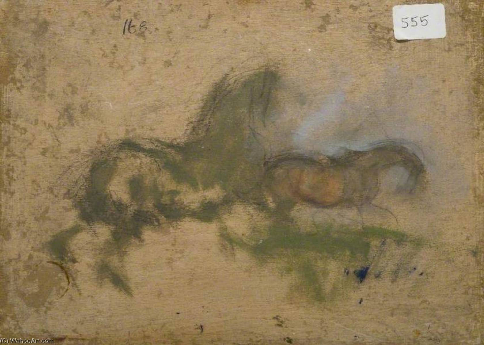 Pferdestudien (verso) — Sir Alfred James Munnings