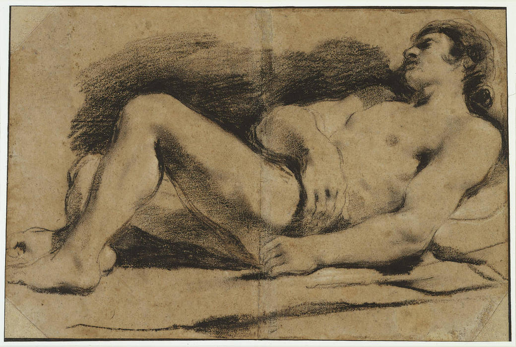 A Recumbent Male Nude — Hans Baldung