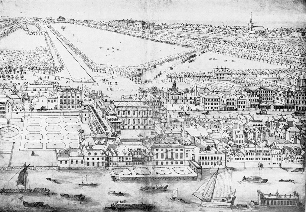 View Of The Palace Of Whitehall — Leonard Knyff