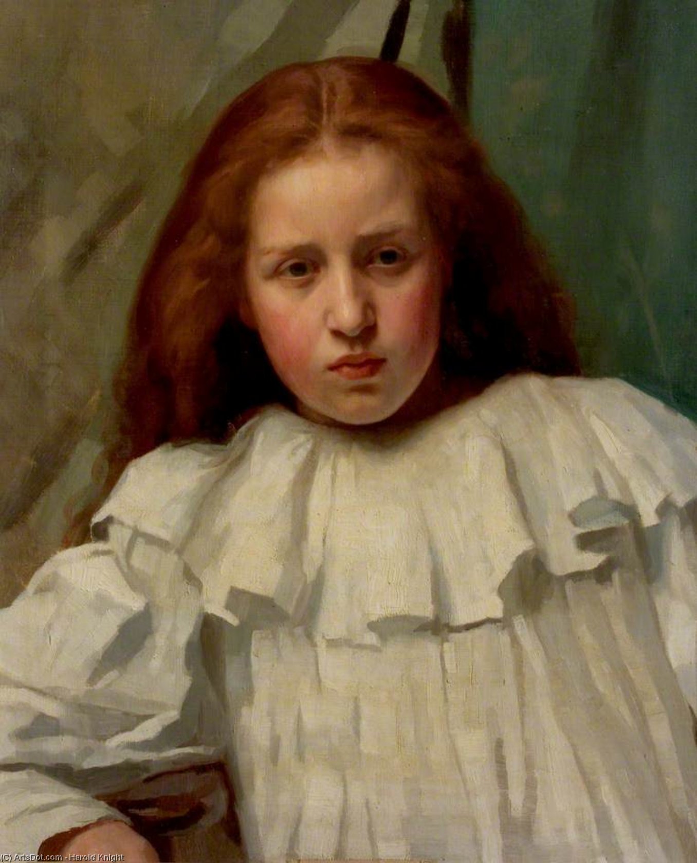 Girl In A White Dress — Harold Knight