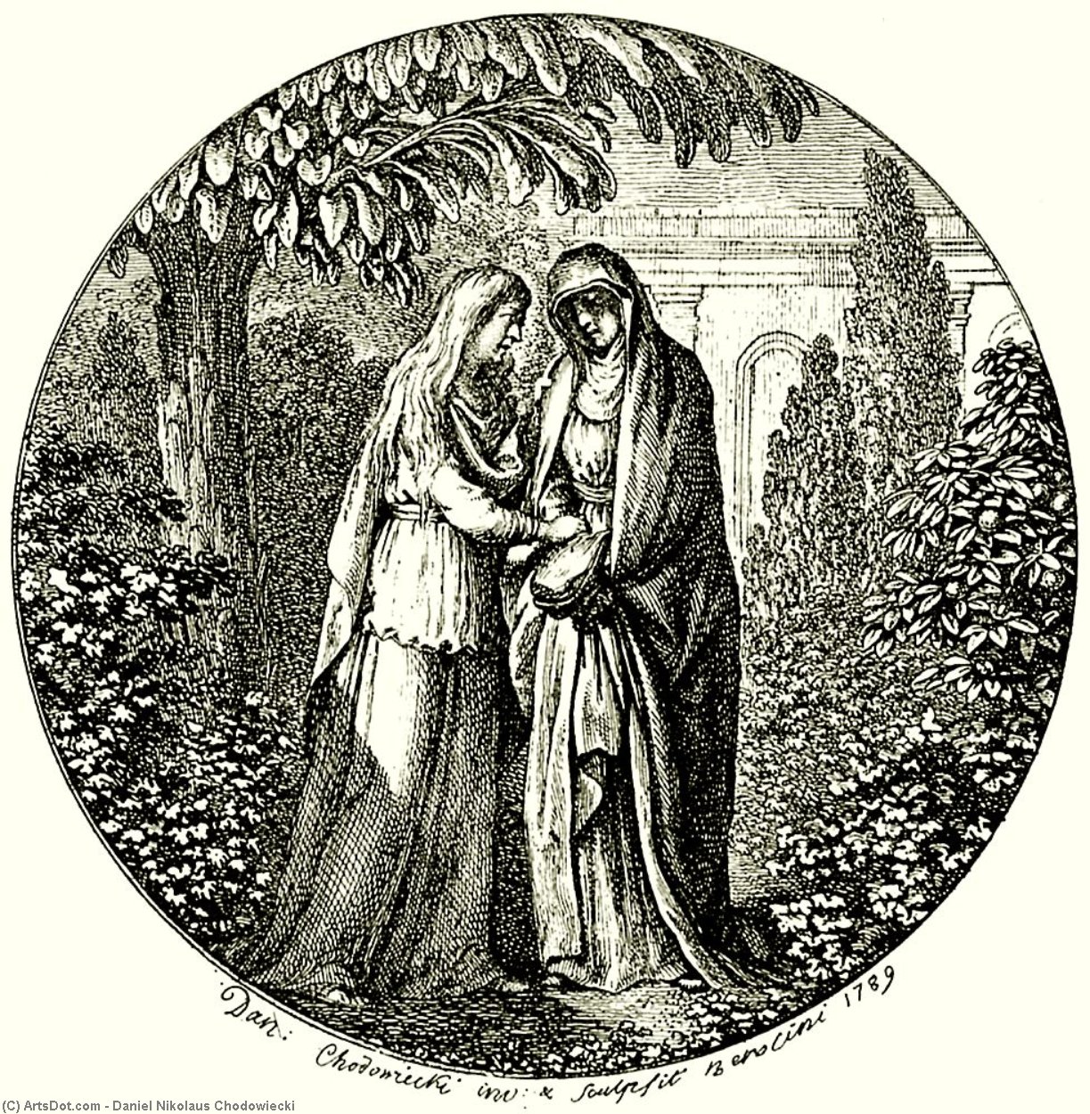 Vignette For The Hungarian Translation Of Klopstock's Messiah — Daniel Nikolaus Chodowiecki