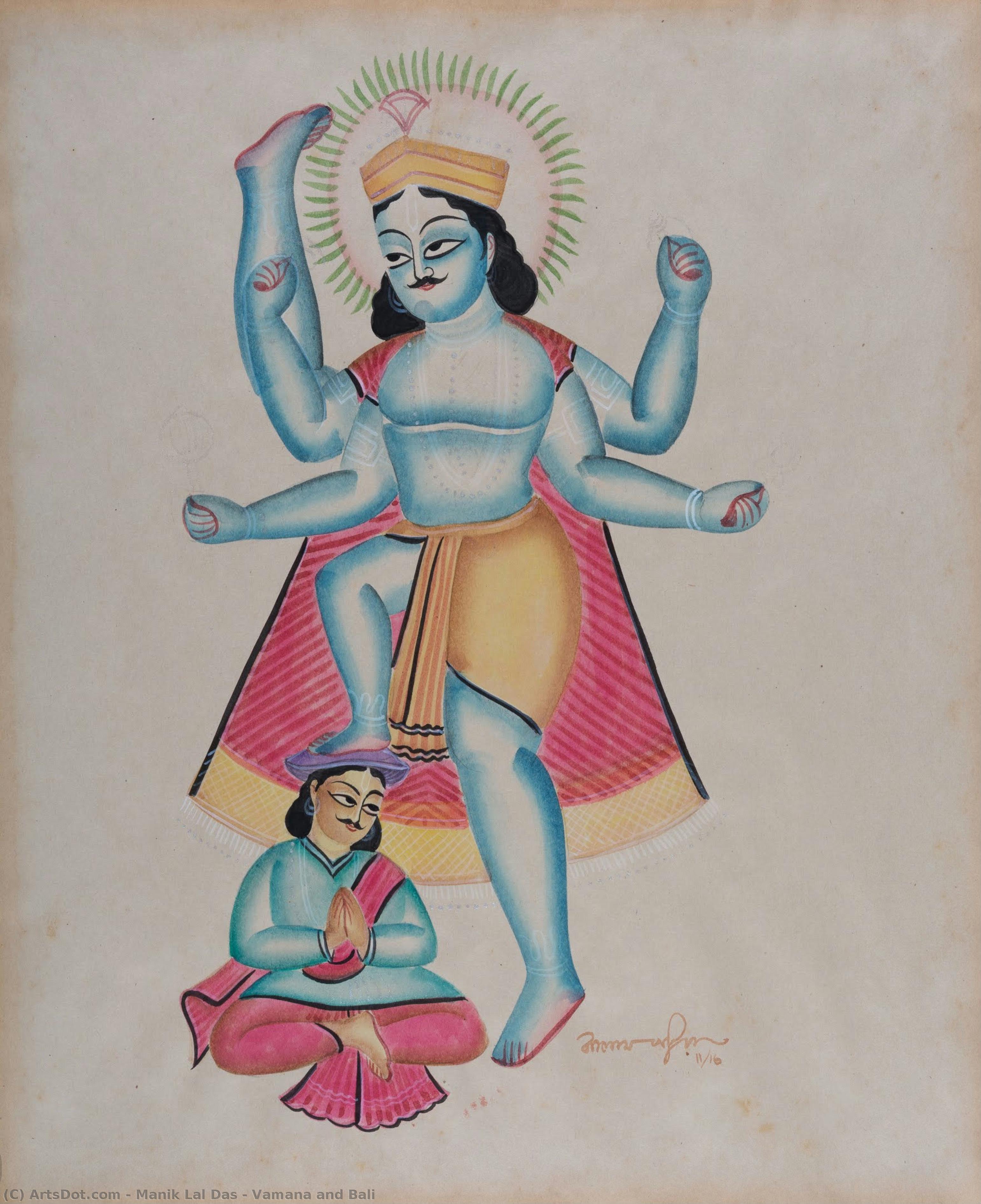Vamana And Bali — Маник Лал Дас