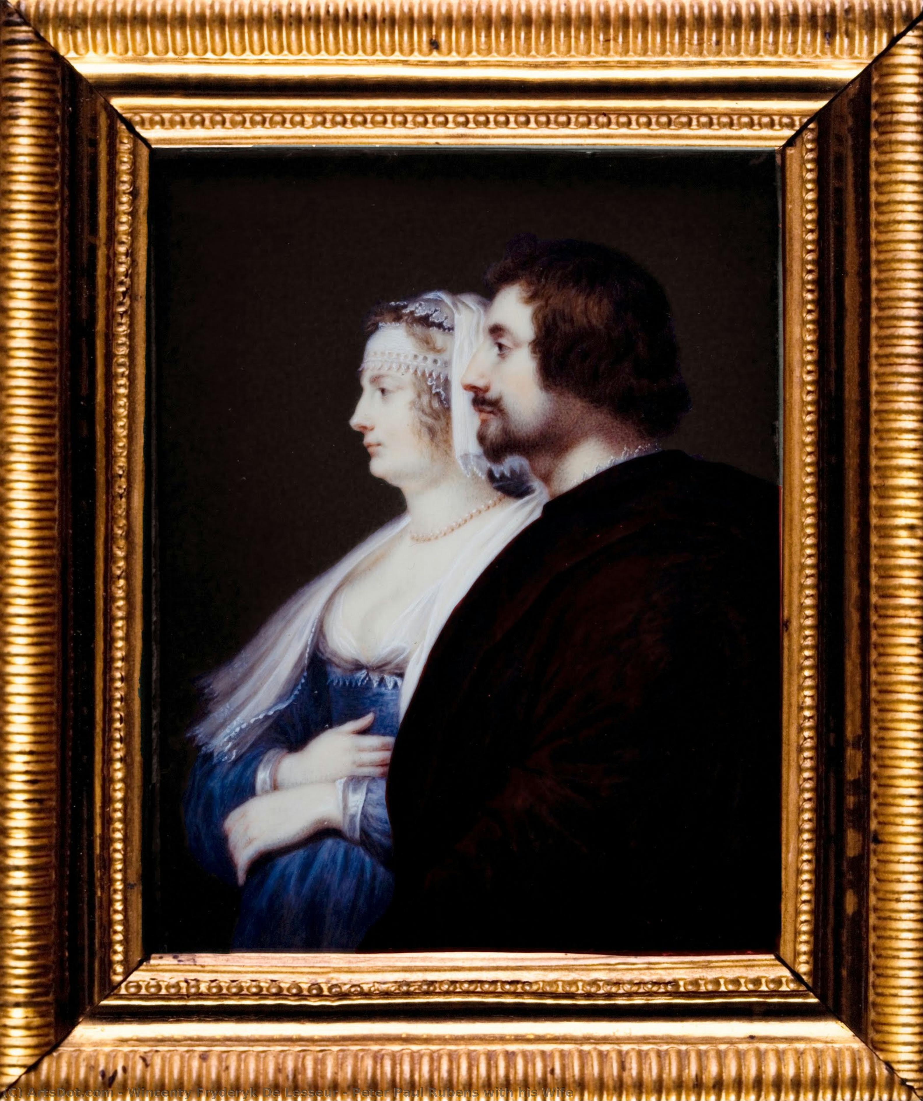 Peter Paul Rubens With His Wife — Wincenty Lesseur