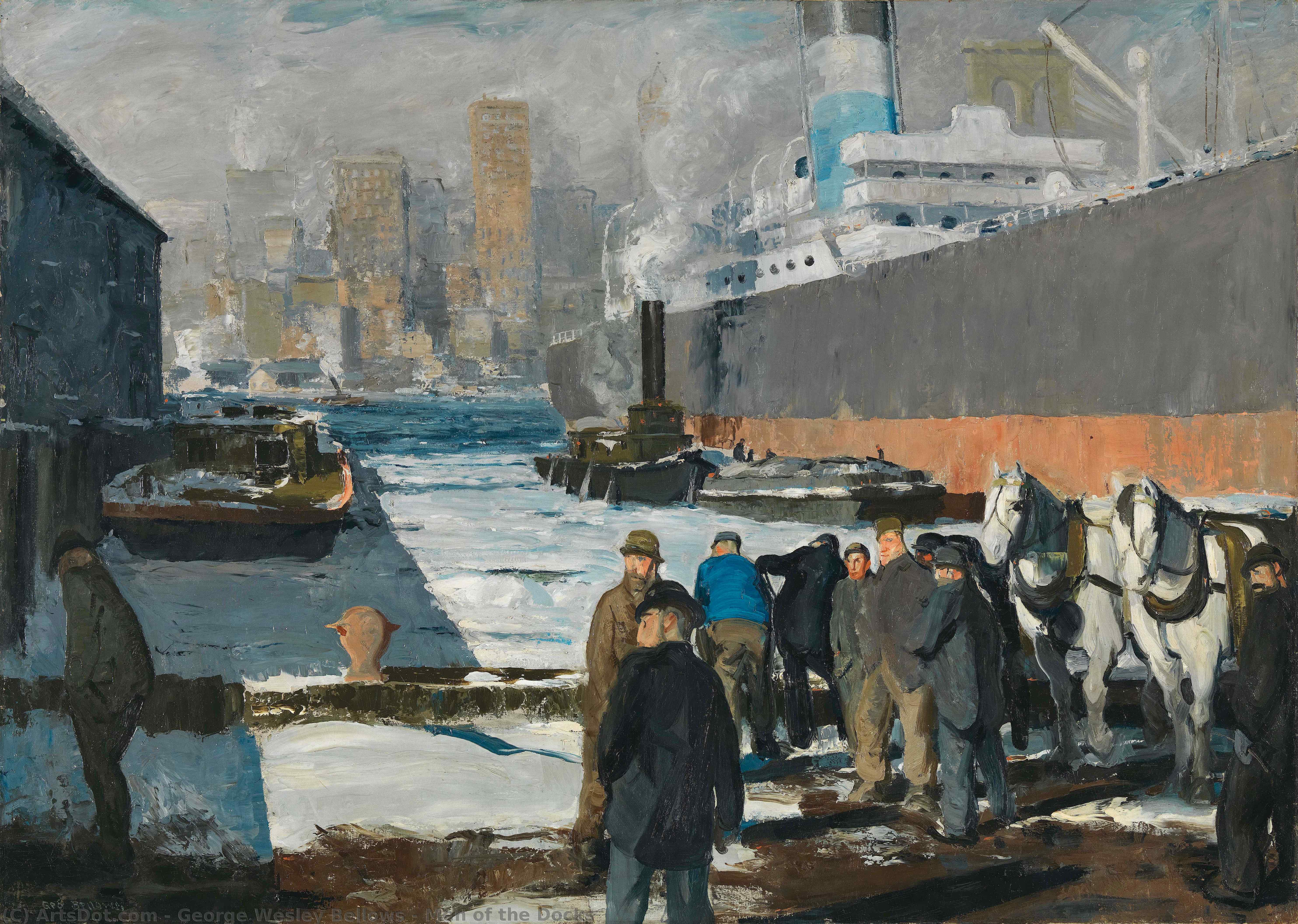 Men Of The Docks — George Wesley Bellows