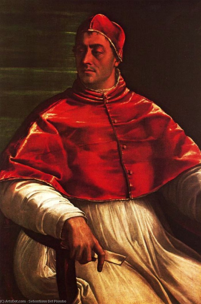 Portrait Of Clemente Vii — Sebastiano Del Piombo