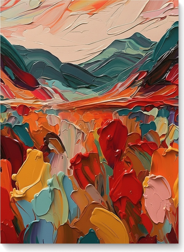 Ethereal Embers: A Sculptural Symphony Of Radiant Earth And Twilight Peaks — Christian Noiret