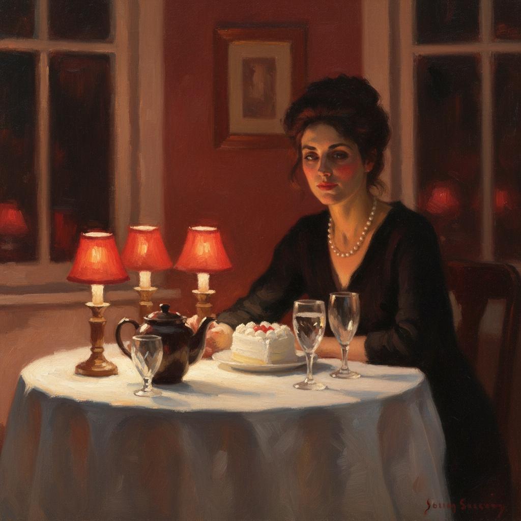 Nocturne In Crimson: The Solitary Glow — Marc Duvallier