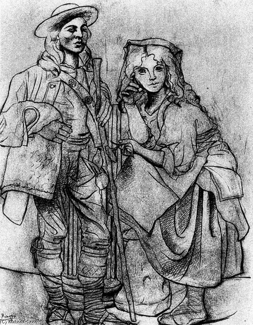 Italienische Bauern — Pablo Picasso