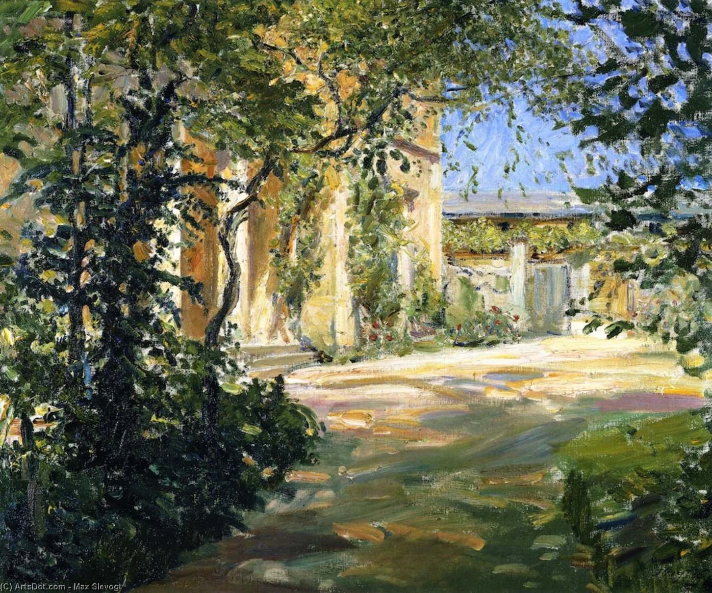 Country House In Godramstein - Entrance To The Villa — Maksim Slevogt