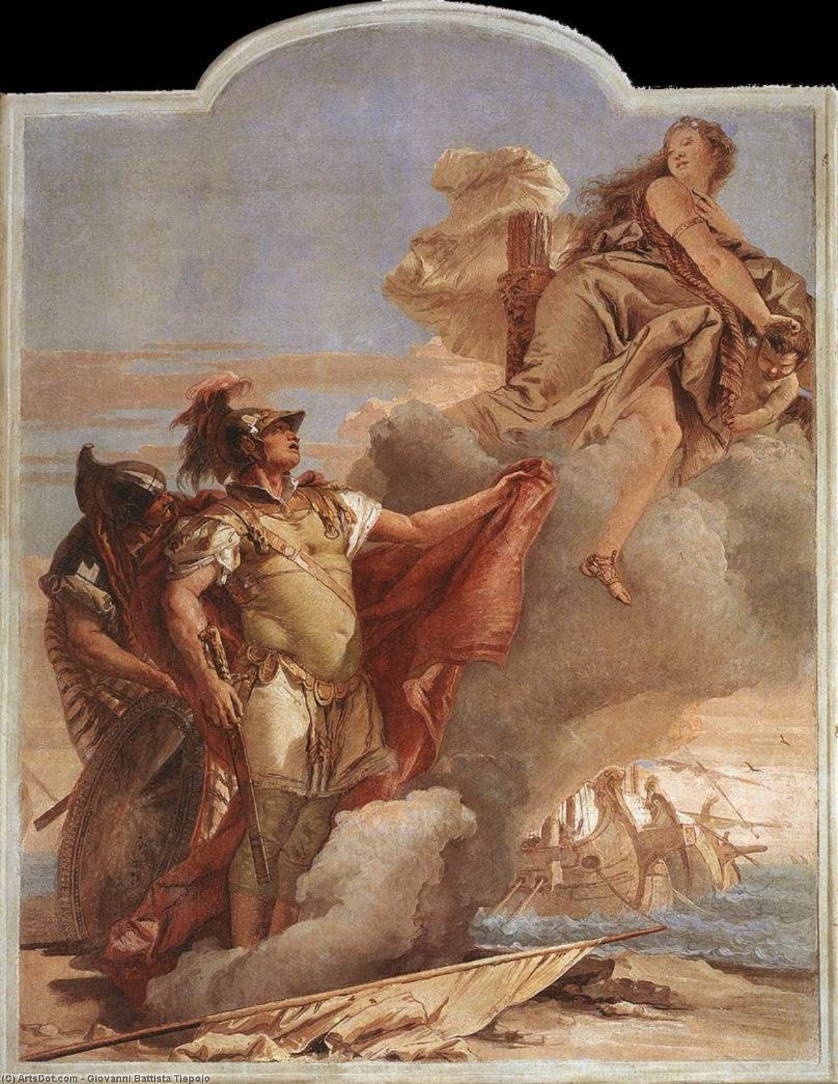 Venus Appearing To Aeneas On The Shores Of Carthage — Ђовани Батиста Тијеполо
