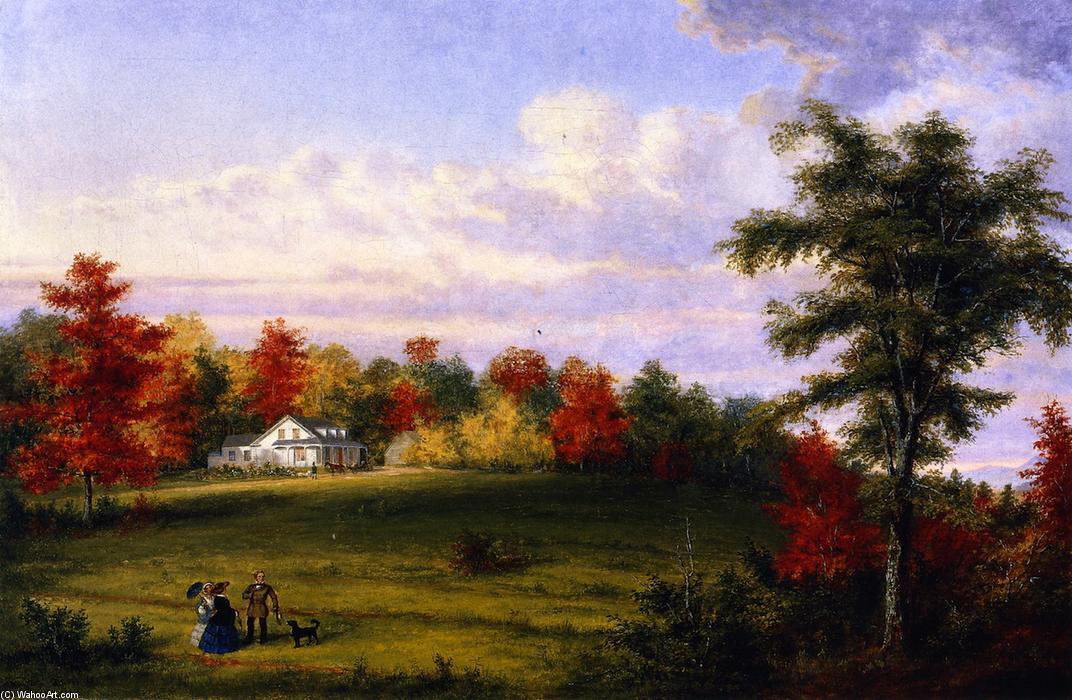 The Country House Of Capt. John Walker, Near Quebec — Cornelius David Krieghoff