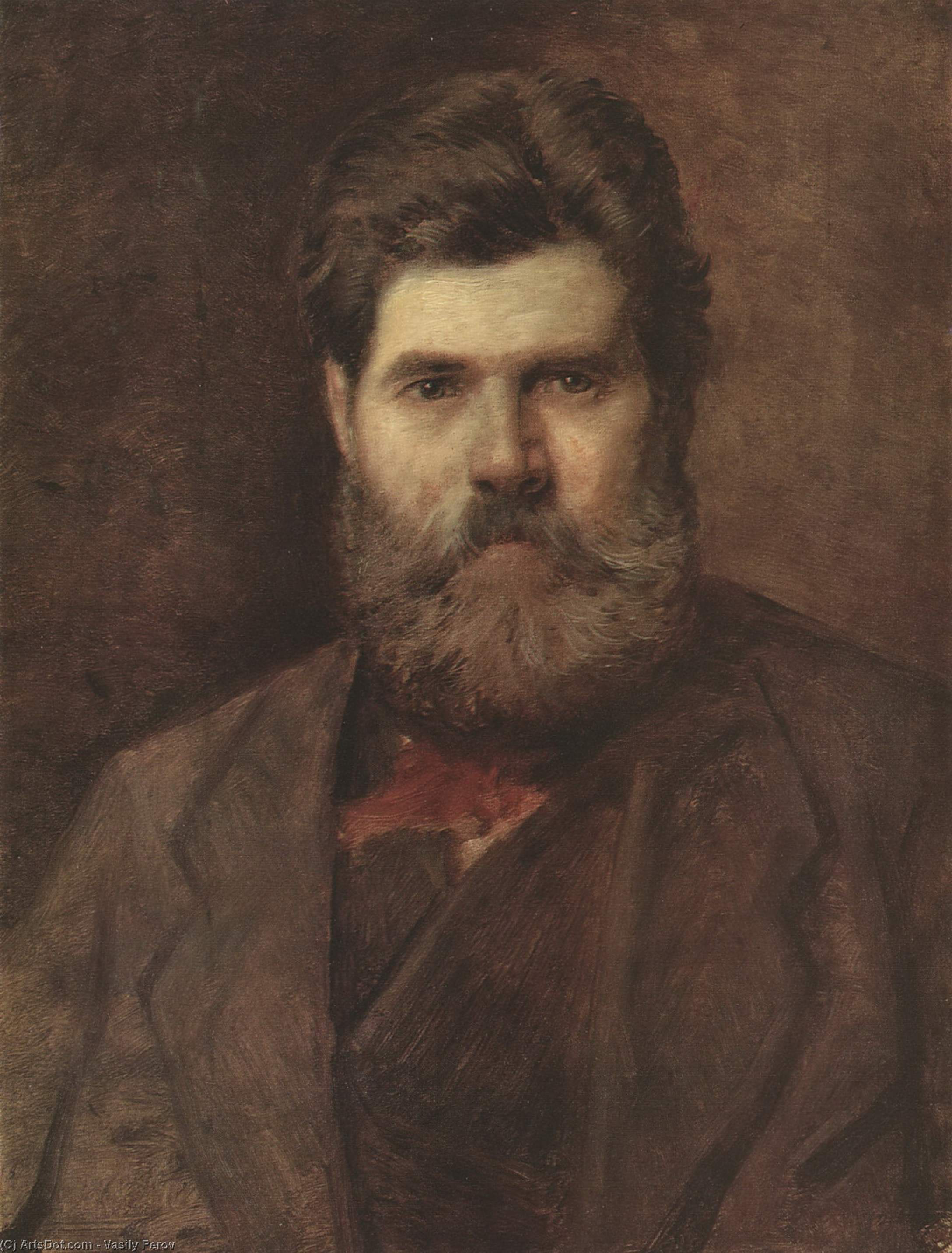 Portrait Of The Sculptor Vladimir Brovsky — Vasily Perov