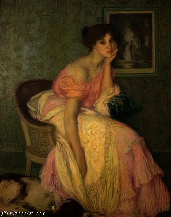 Portrait Of A Young Girl — Fernand Edmond Jean Marie Khnopff
