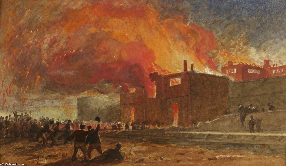 Bristol Riots - The Burning Of Lawford's Gate Prison - — James Baker Pyne