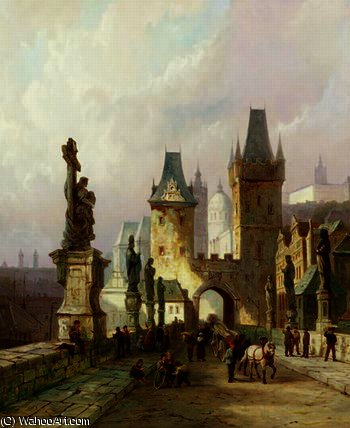 Charles Bridge, Prague — Pieter Cornelis Dommerson