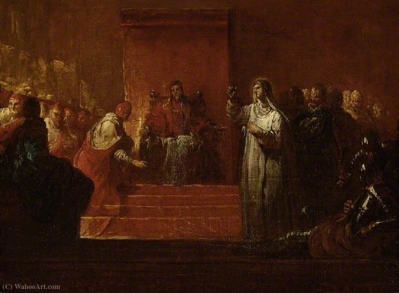 Saint Catherine Of Siena Before Pope Gregory Xi — Giovanni Antonio Pellegrini