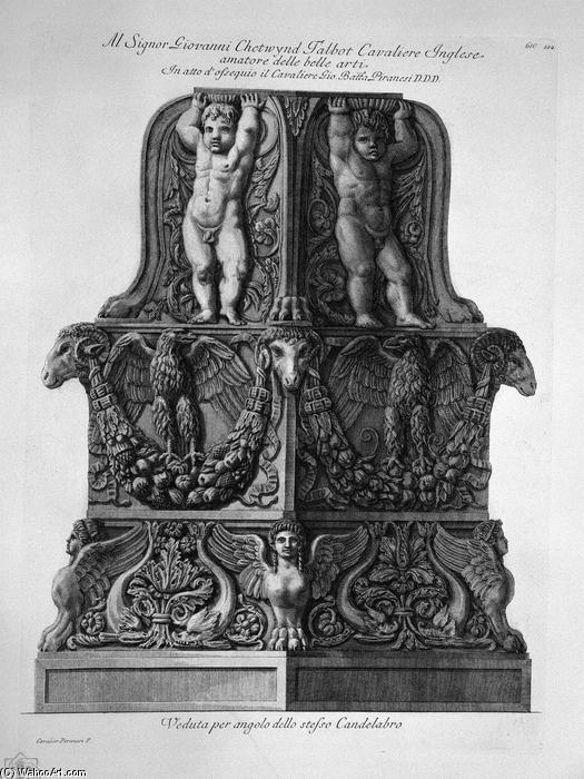 View Of Each Corner Of The Same Candlestick — Giovanni Battista Piranesi