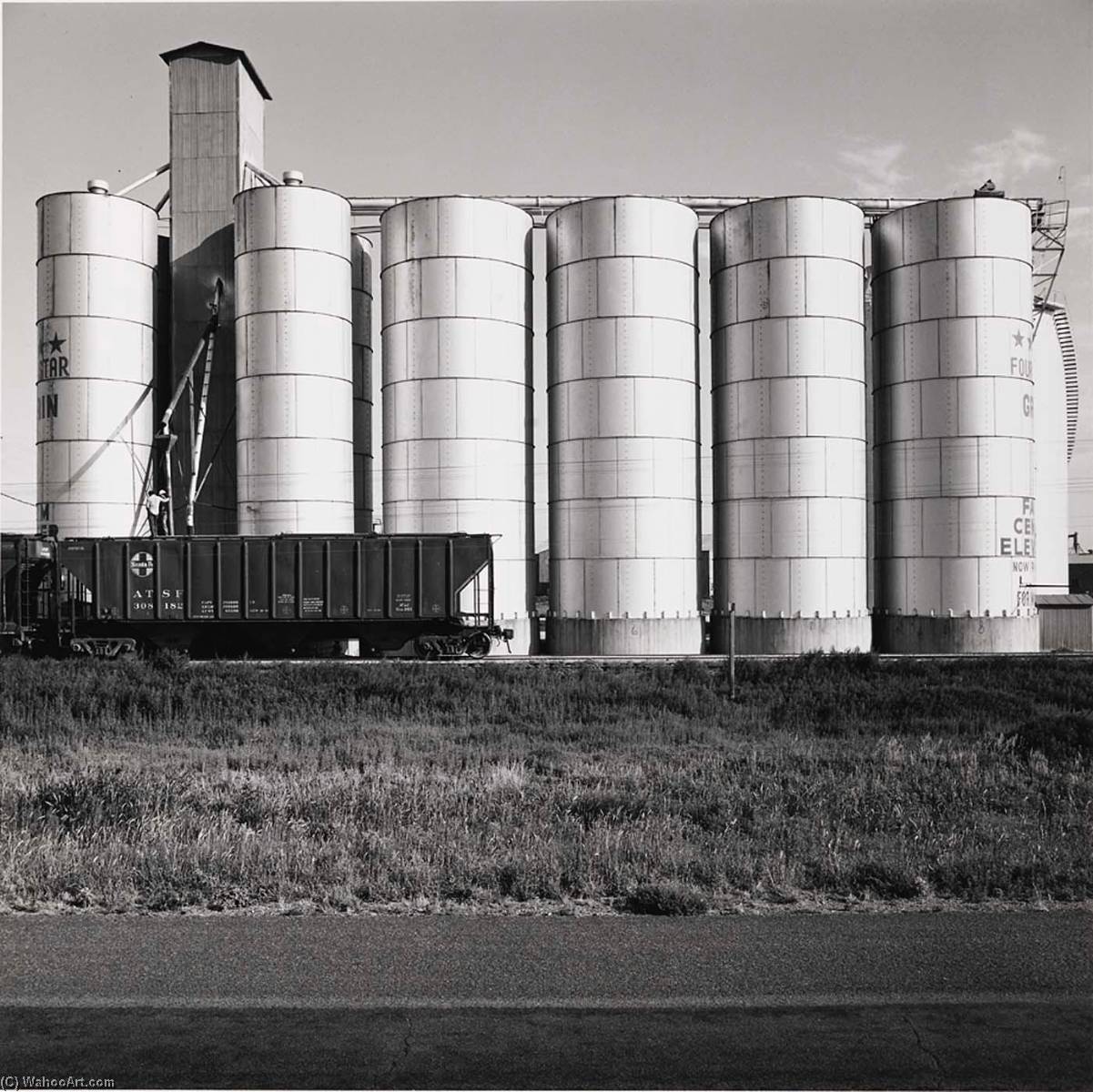Steel Elevator, Near Ropesville, Texas, 1975 — Frank Gohlke