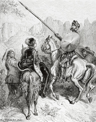 Don Quixote, Sancho And The Princess Dorotea — Paul Gustave Doré
