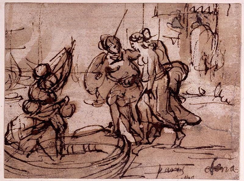 The Rape Of Helen — Claude Lorrain (claude Gellée)